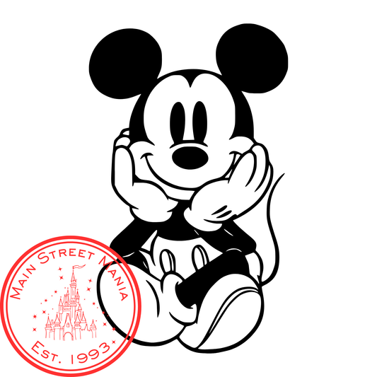 Classic Sitting Mickey Mouse Sticker Decal