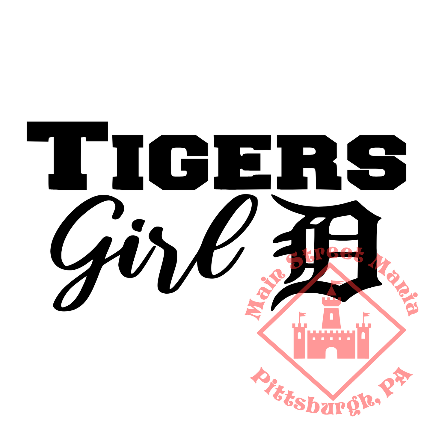 Tigers Girl Sticker Decal