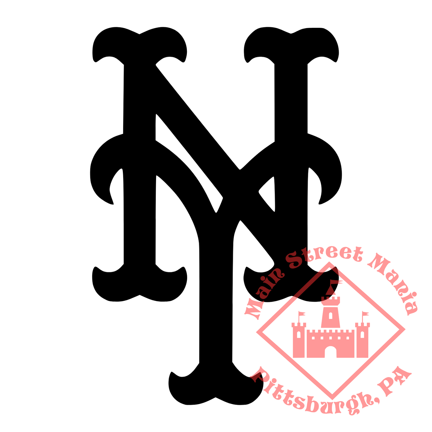 Mets NY Logo Sticker Decal