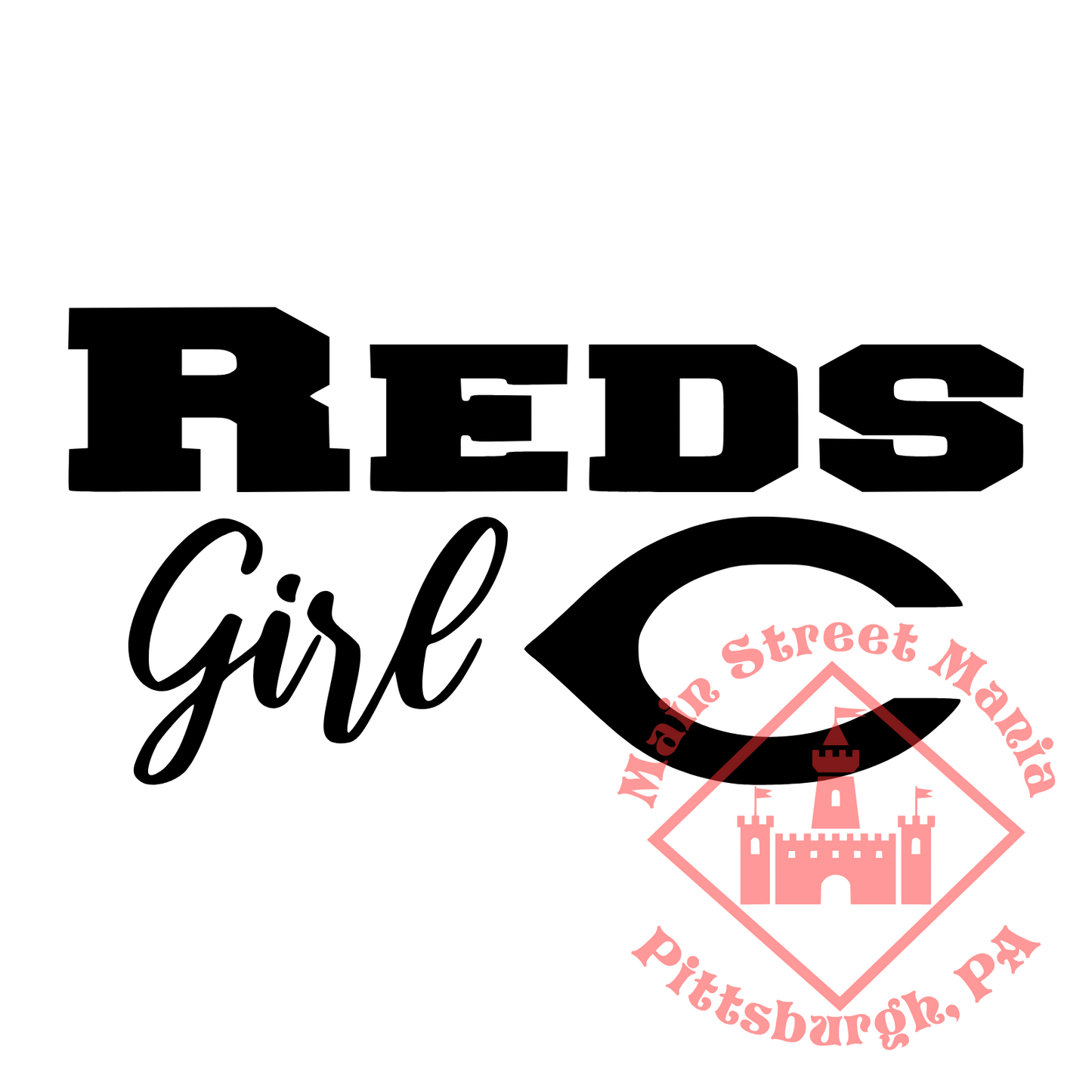 Reds Girl Sticker Decal