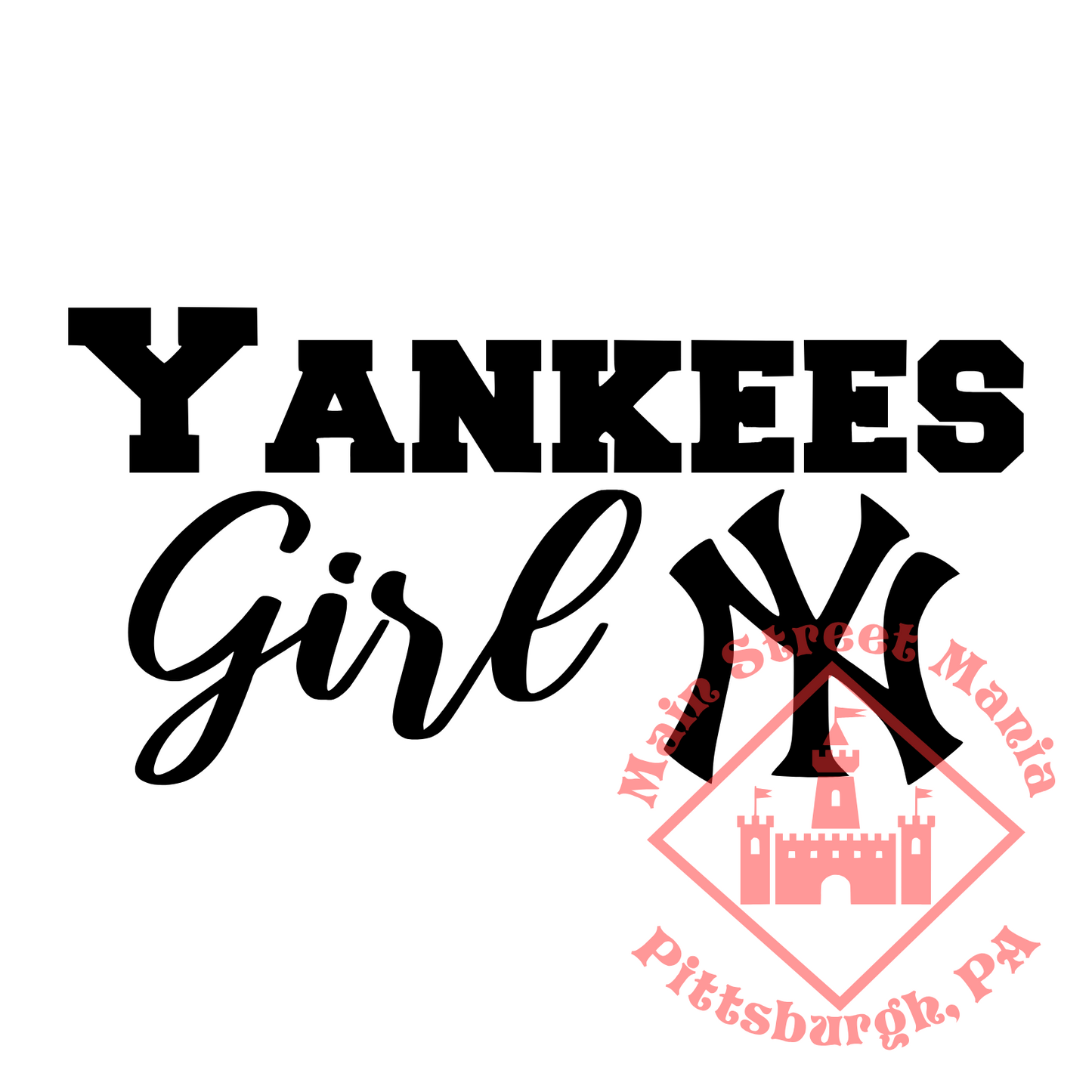 Yankees Girl Sticker Decal