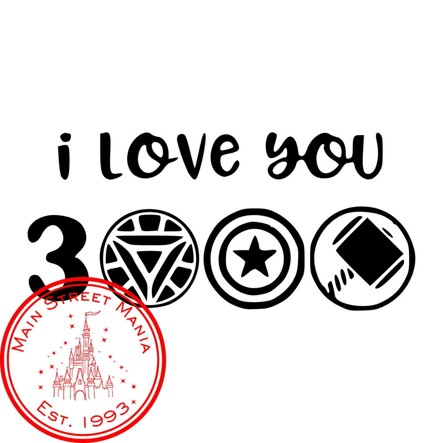 I Love You 3000 Decal Sticker Decal