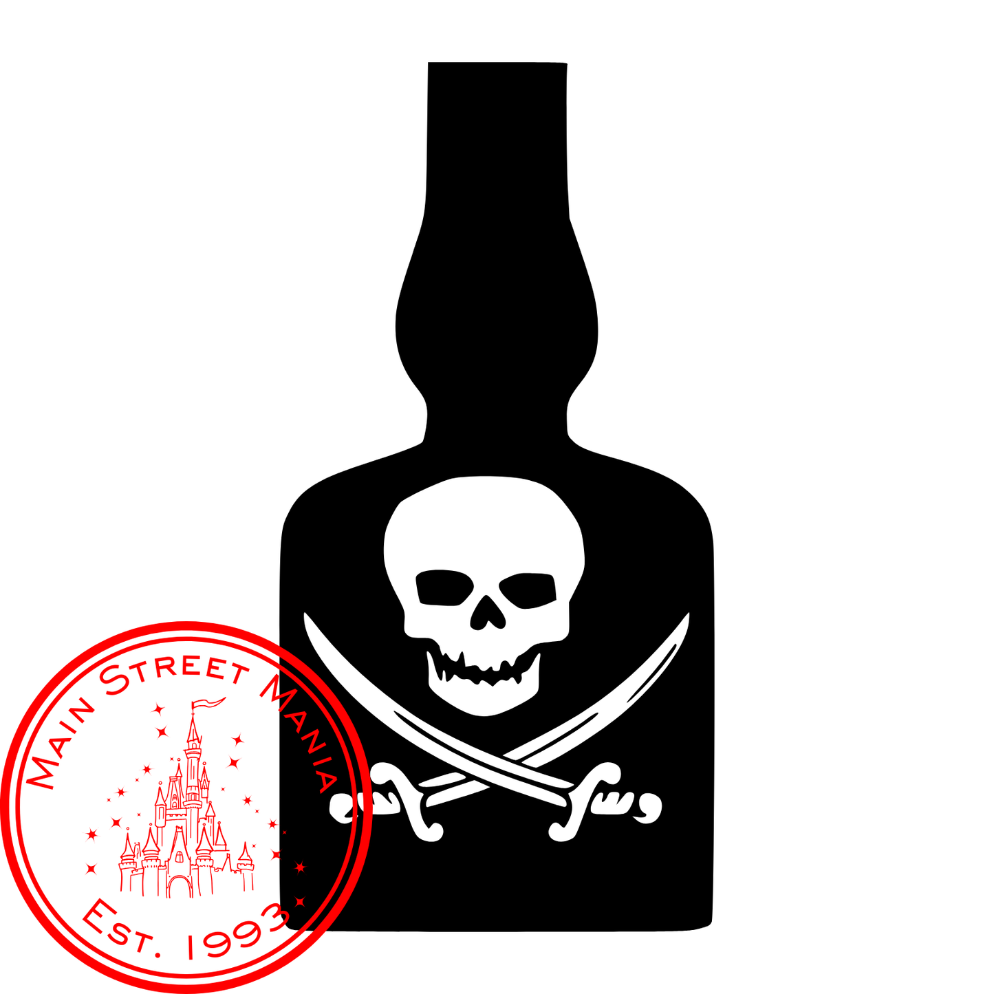Pirate Bottle O' Rum Decal