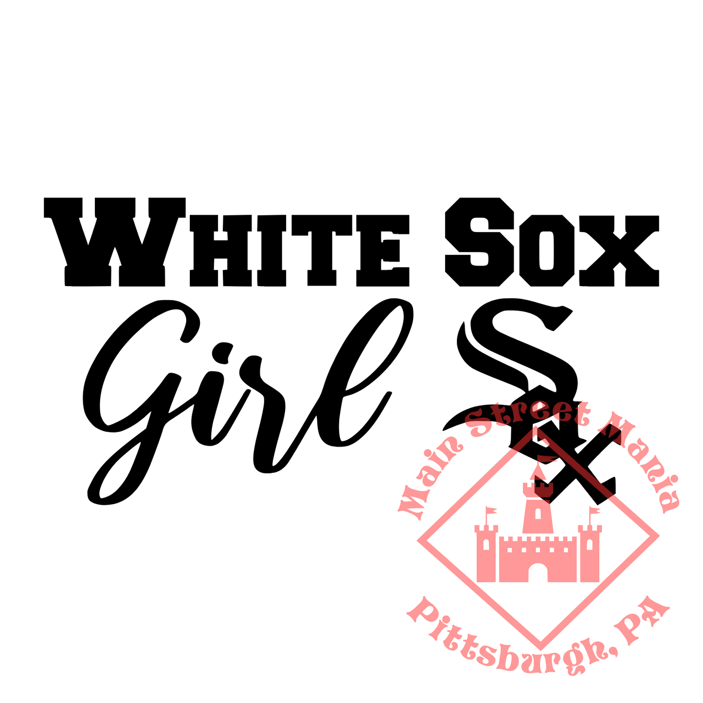 White Sox Girl Sticker Decal