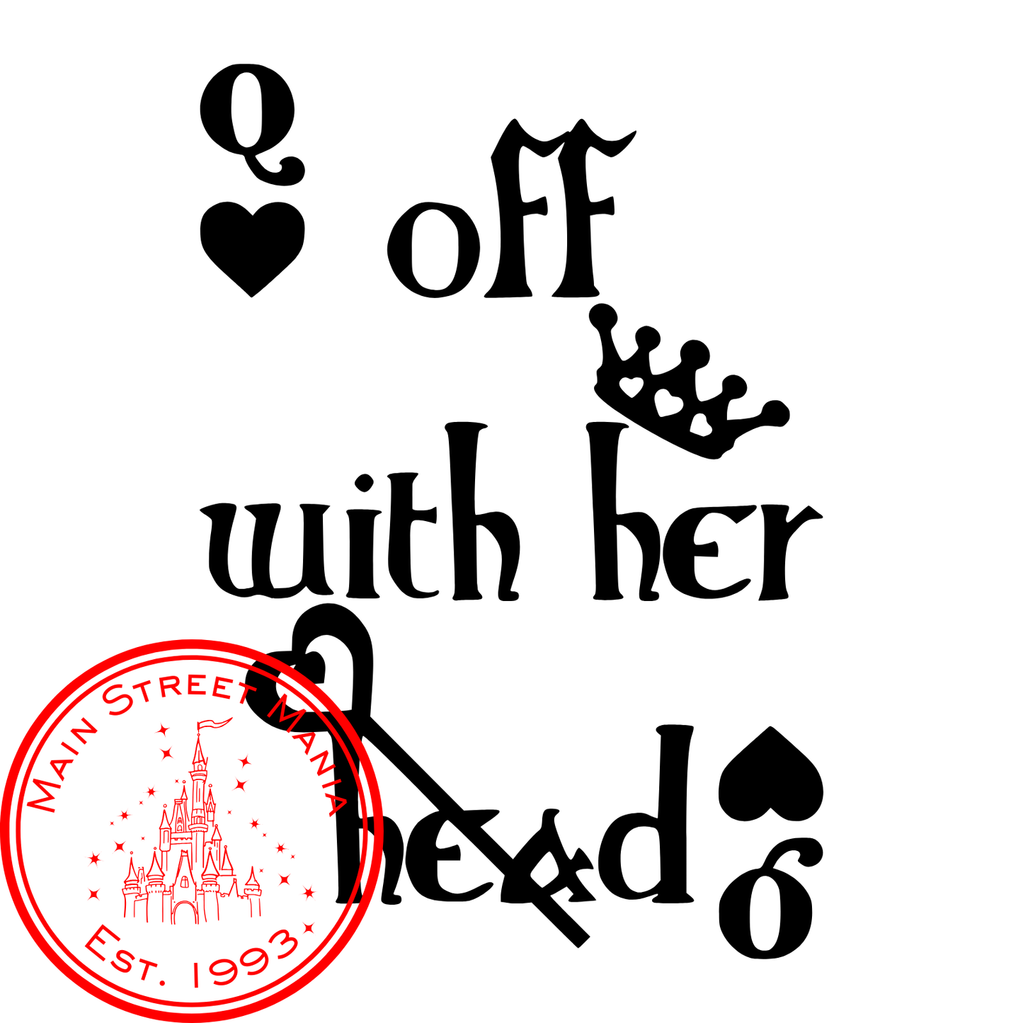 Off With Her Head Decal Sticker