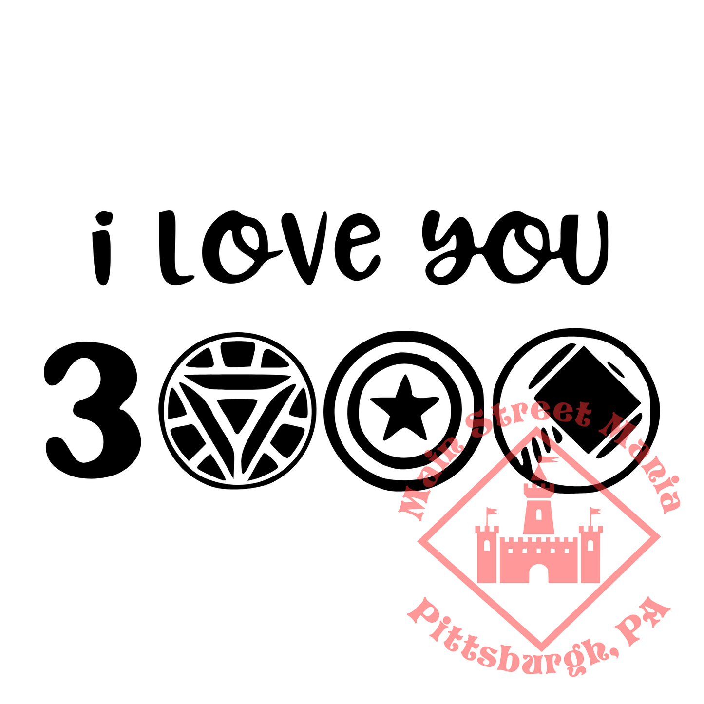 I Love You 3000 Decal Sticker Decal