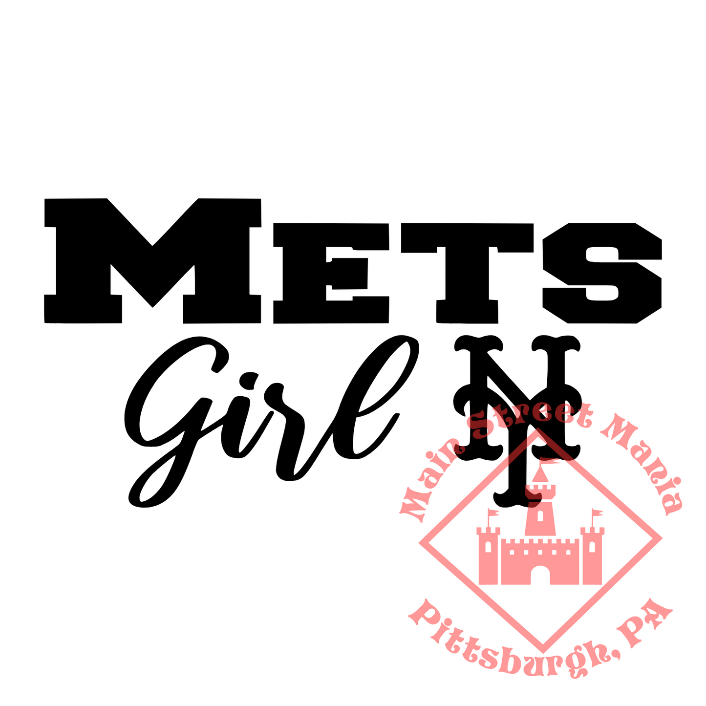 Mets Girl Sticker Decal