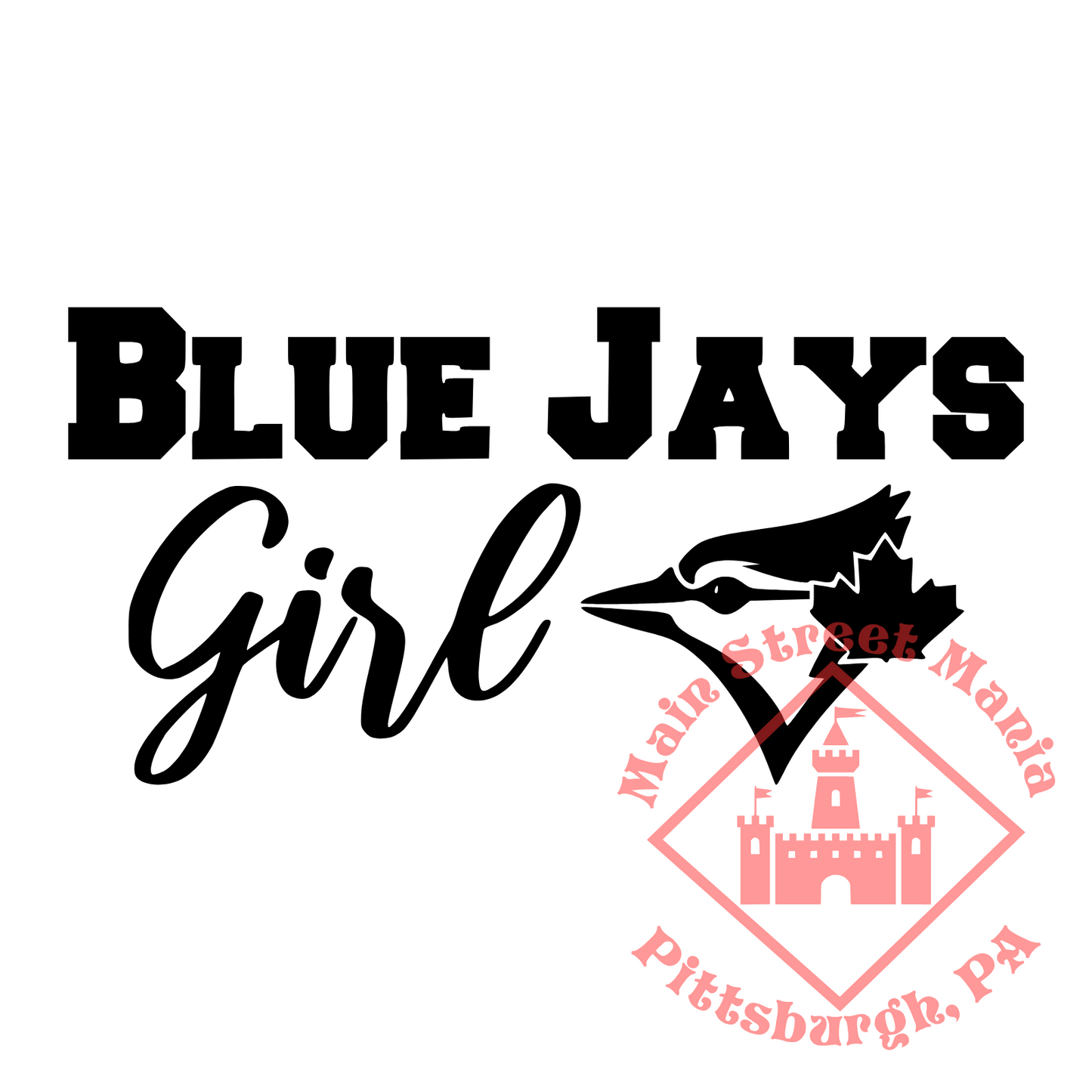 Toronto Blue Jays Girl Sticker Decal