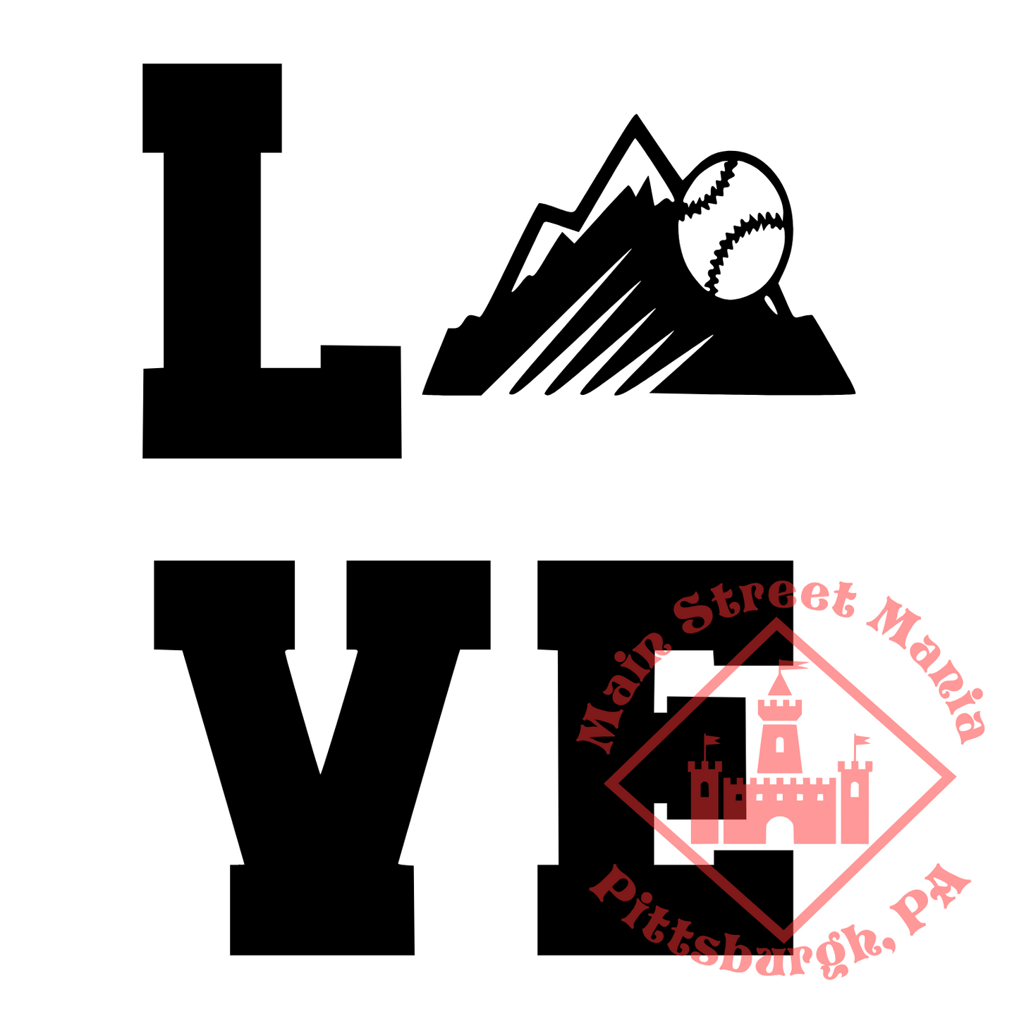 Rockies Love Sticker Decal