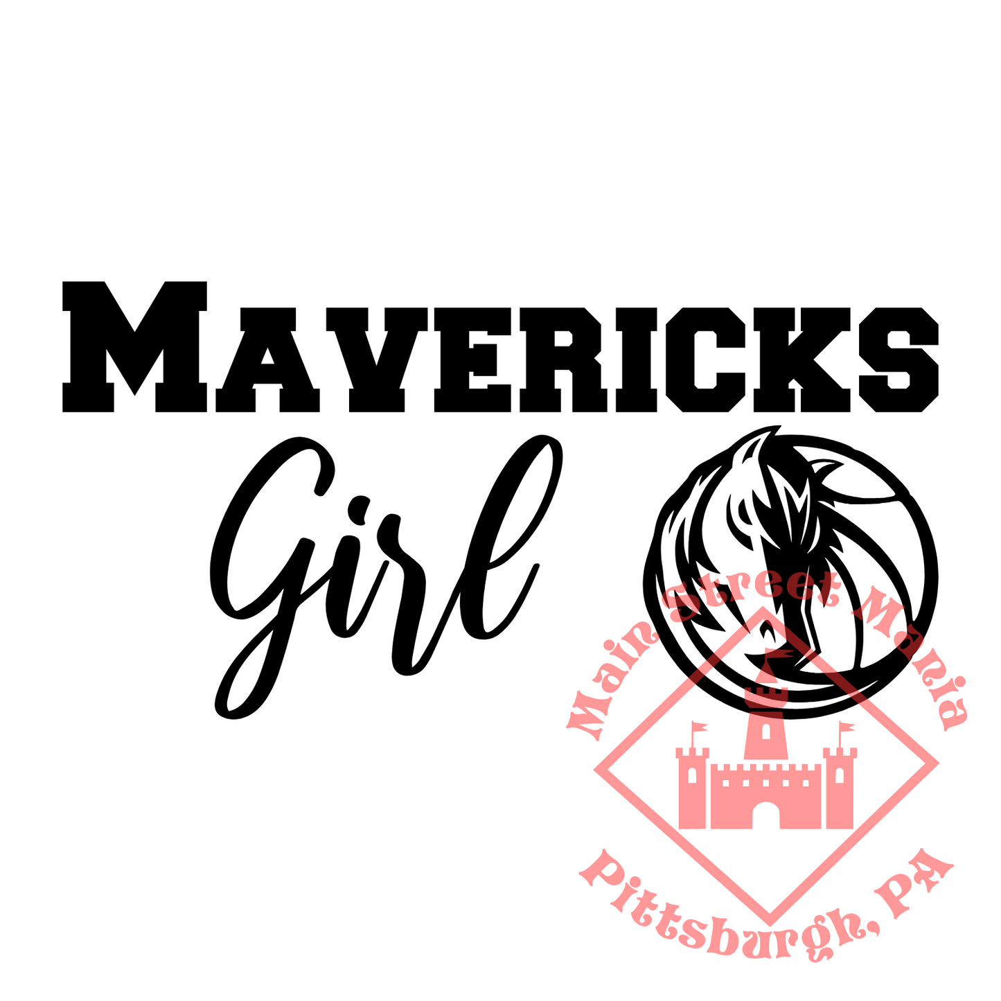 Mavericks Girl Sticker Decal