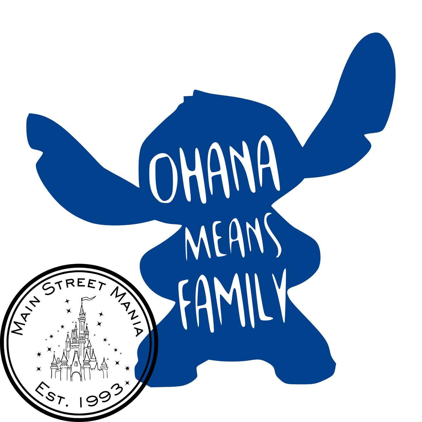 Ohana Means Family Stitch Decal