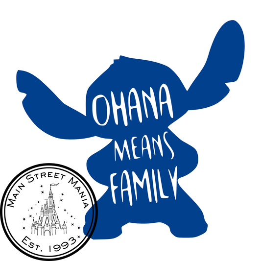 Ohana Means Family Stitch Decal