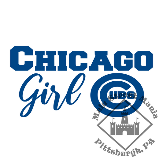 Cubs Girl Sticker Decal