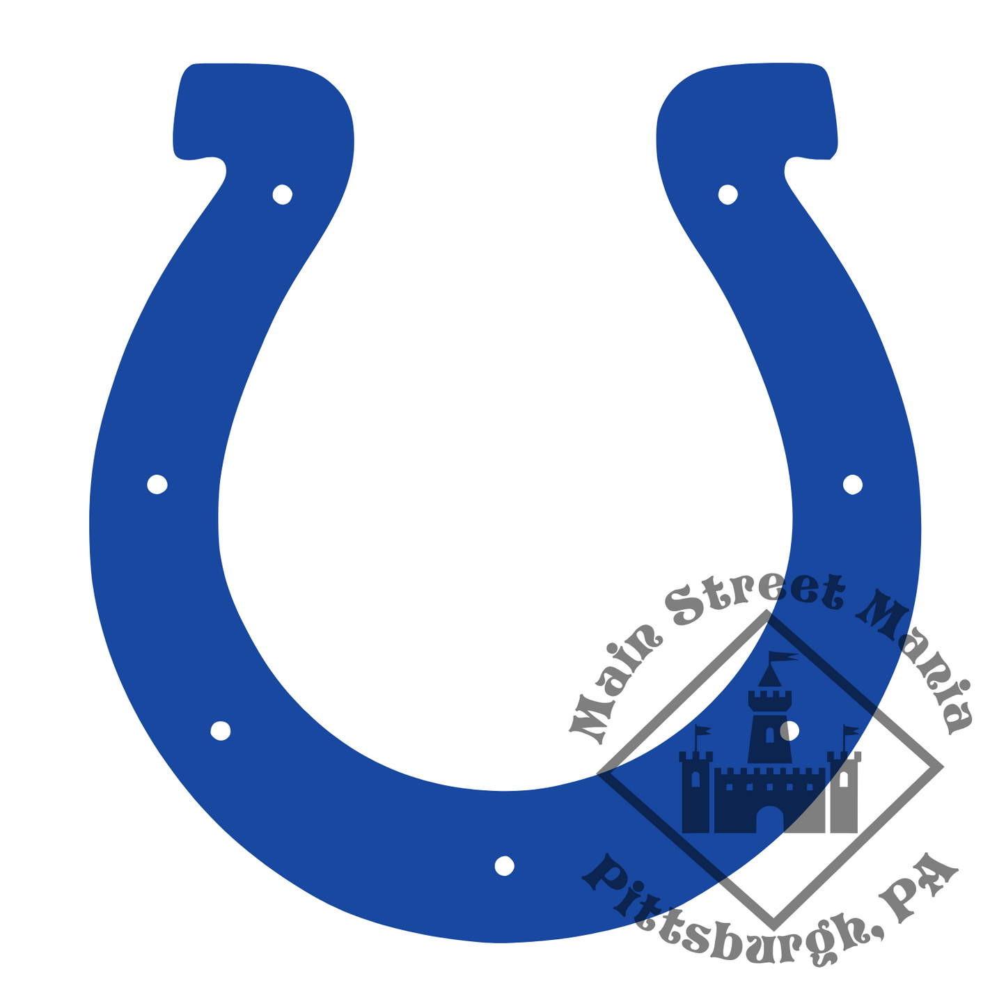 Colts Horseshoe Sticker