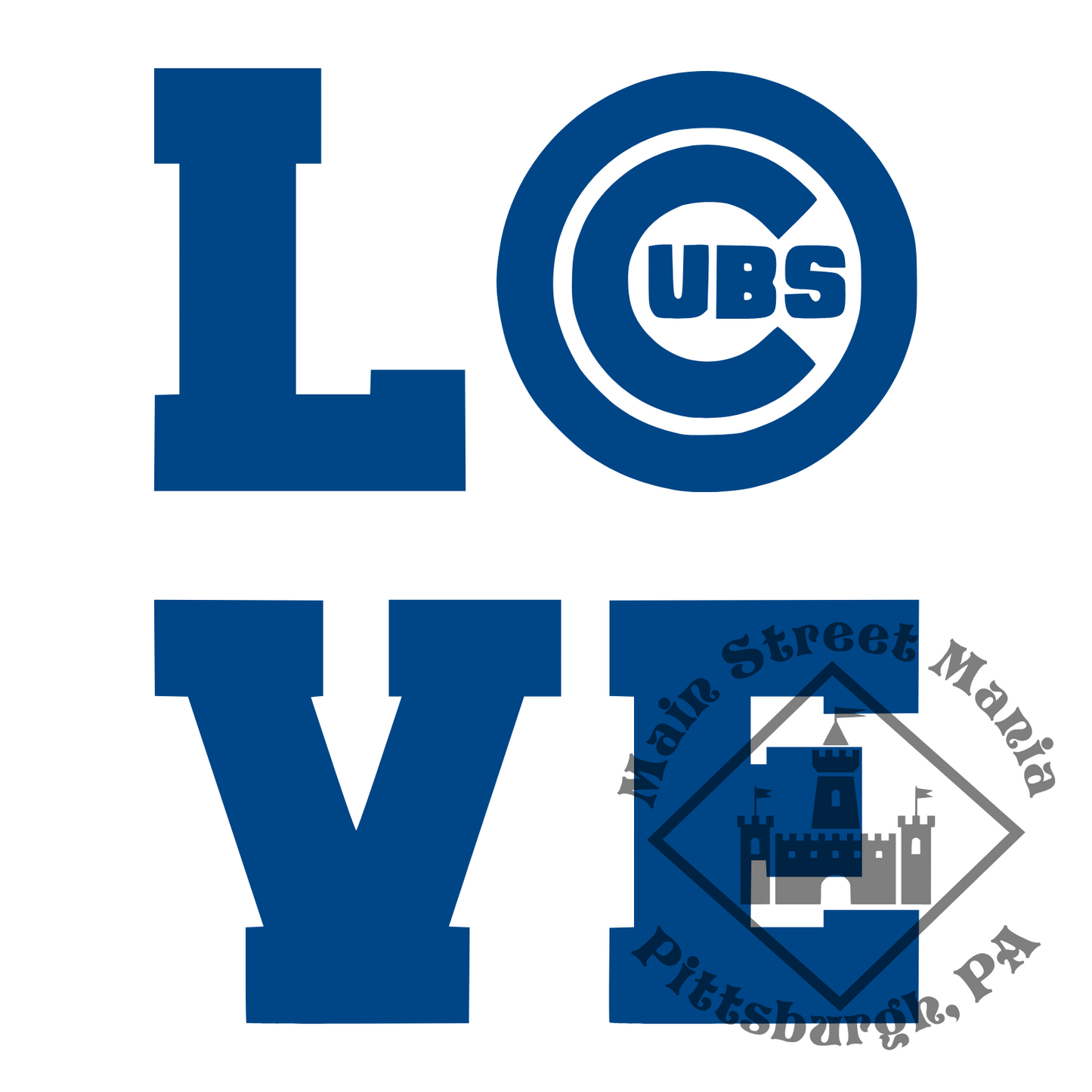 Cubs Love Sticker Decal