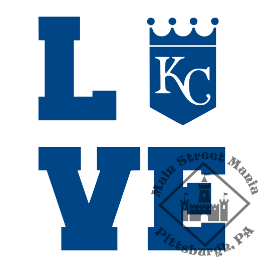 Kansas City Royals Love Sticker Decal