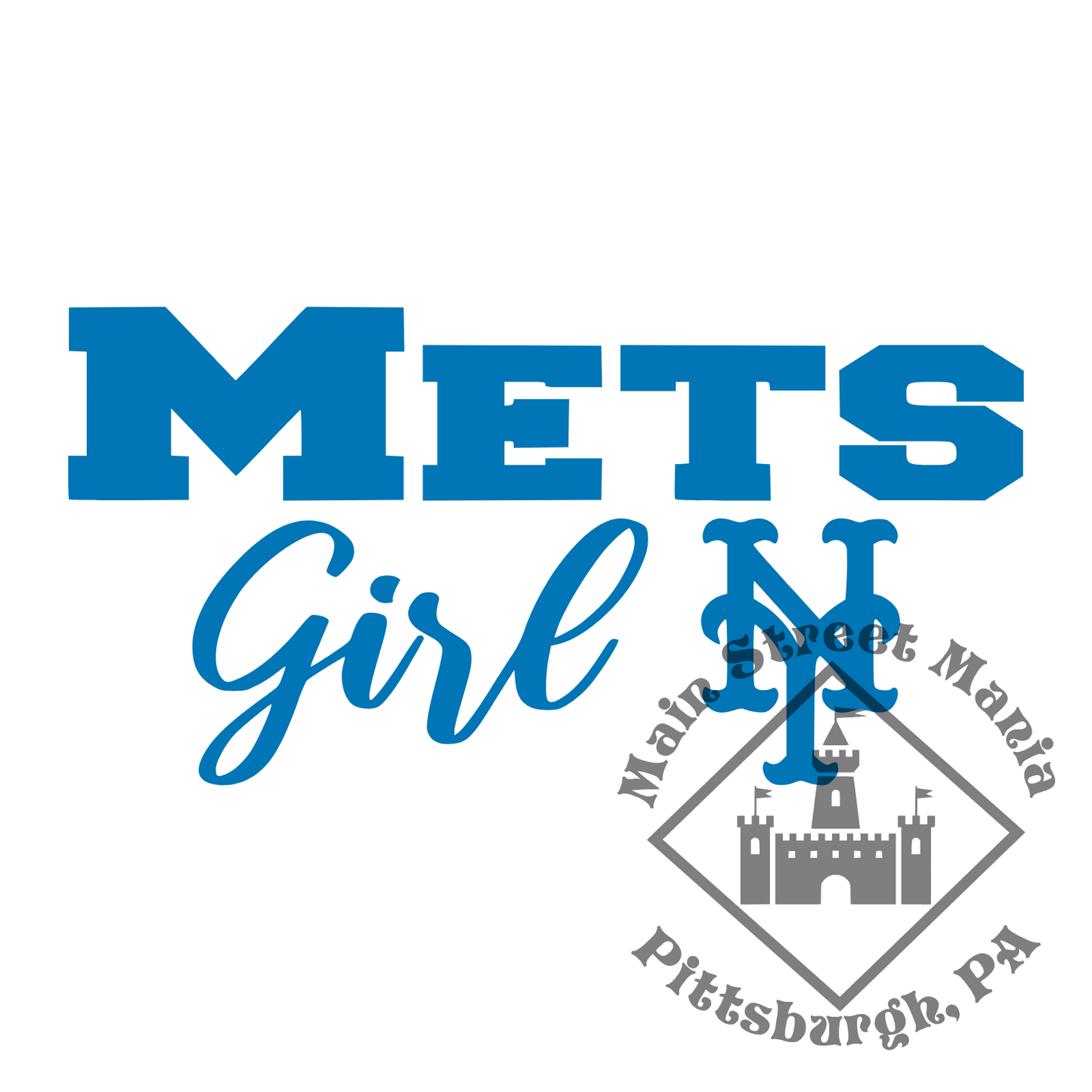 Mets Girl Sticker Decal