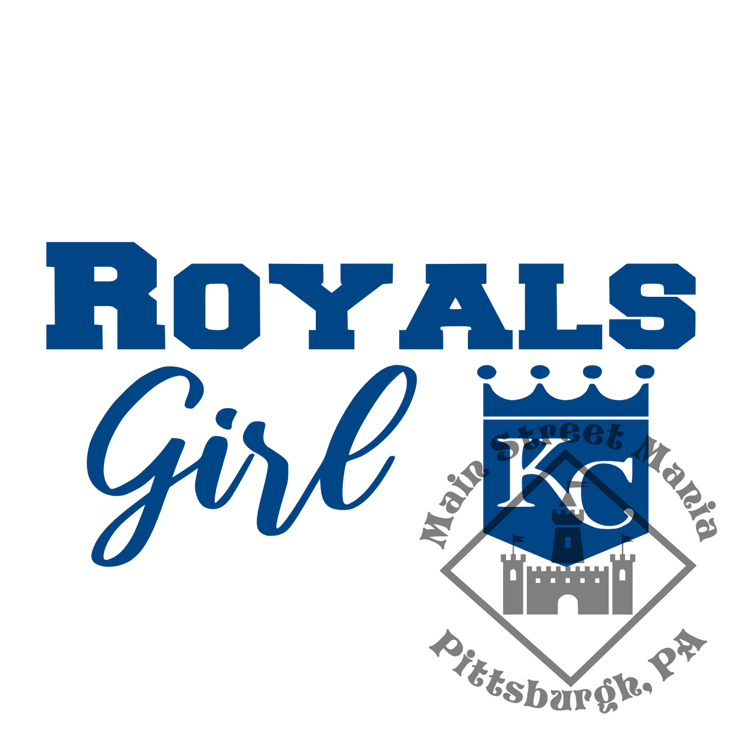 Kansas City Royals Girl Sticker Decal