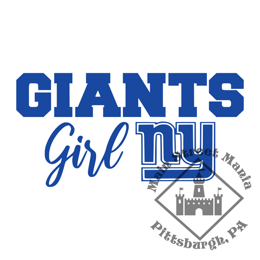 NY Giants Girl Sticker Decal