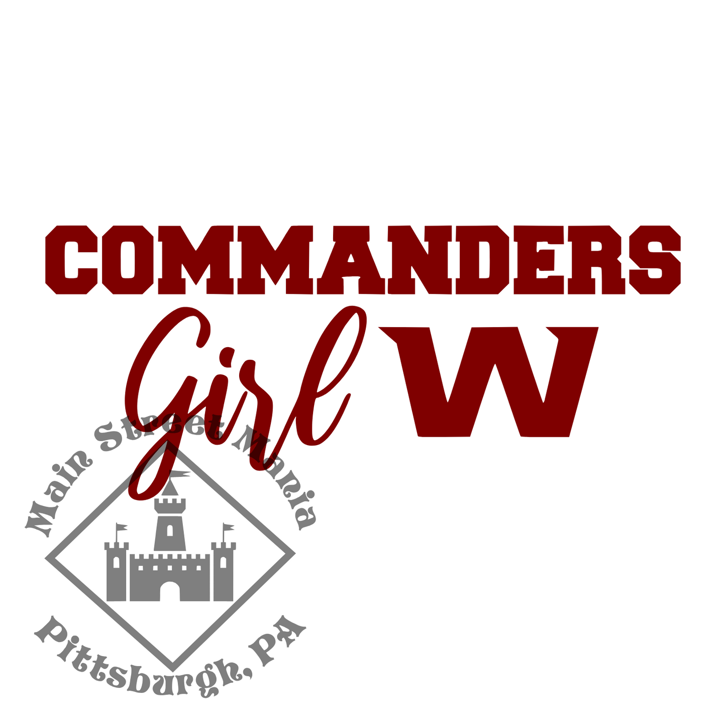 Commanders Girl Sticker Decal Girl