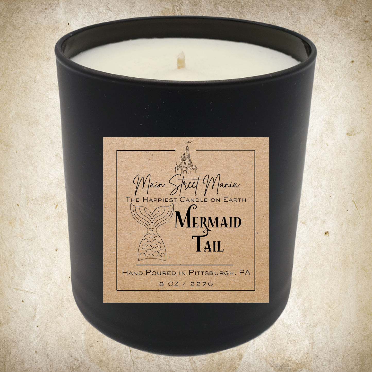 Mermaid Tail Happiest Candle on Earth