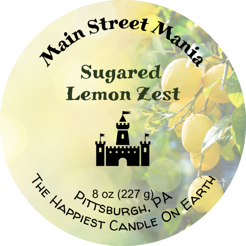 Sugared Lemon Zest Candle with Character