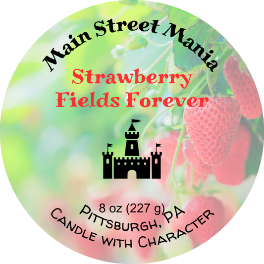 Strawberry Fields Forever Candle with Character