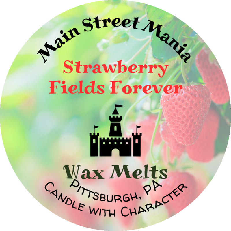 Strawberry Fields Forever Candle with Character Wax Melts