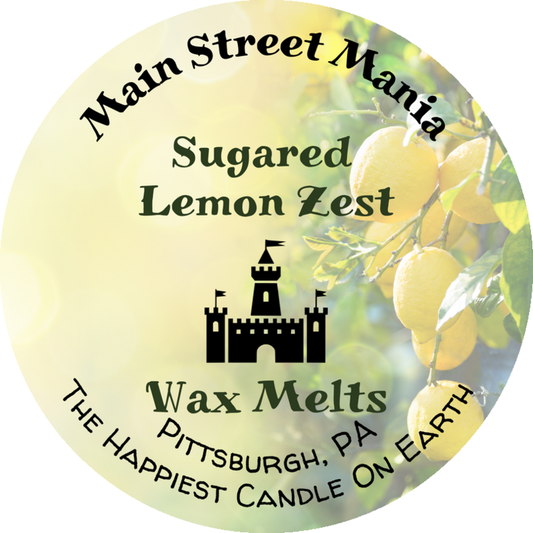 Sugared Lemon Zest Candle with Character Wax Melts