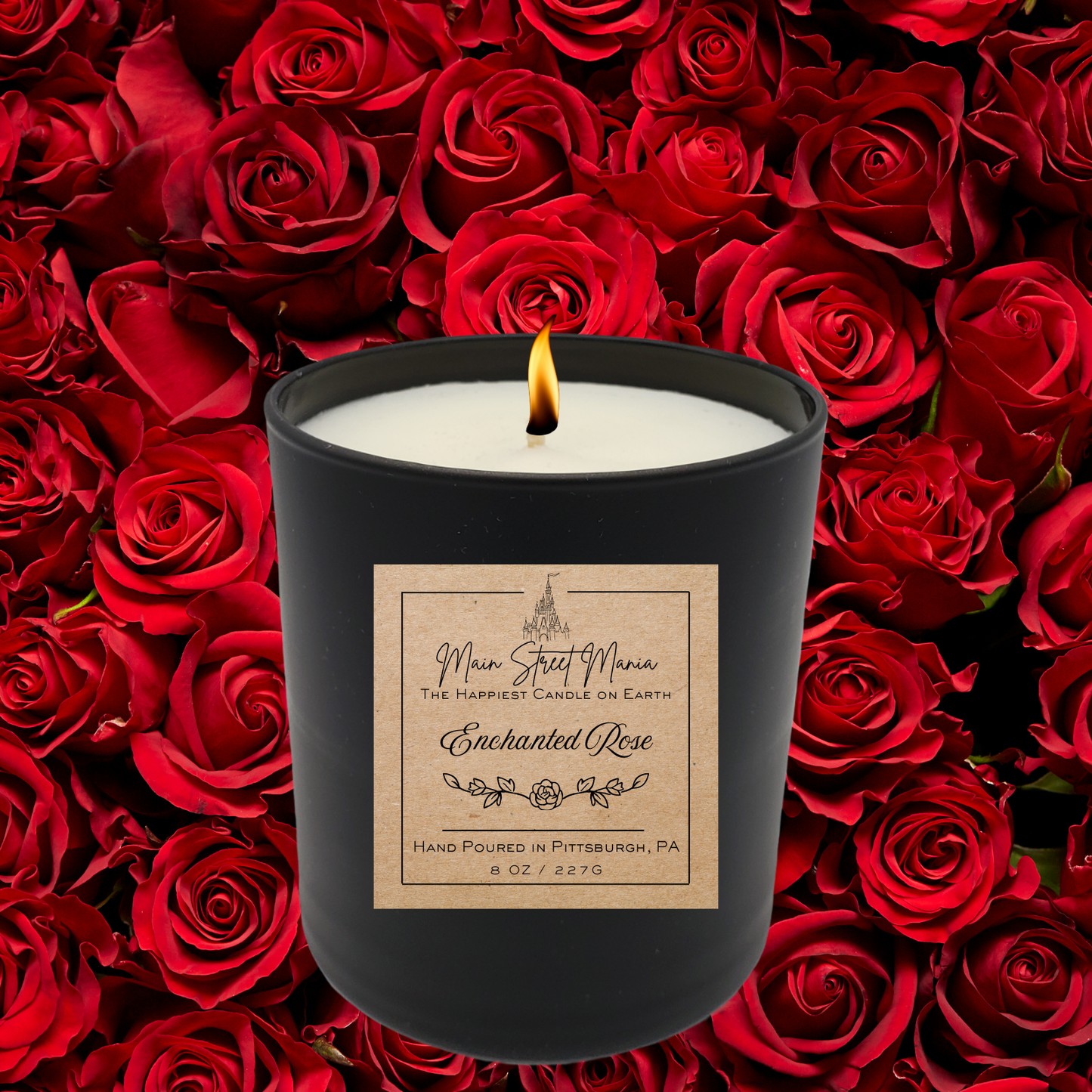 Enchanted Rose Happiest Candle on Earth