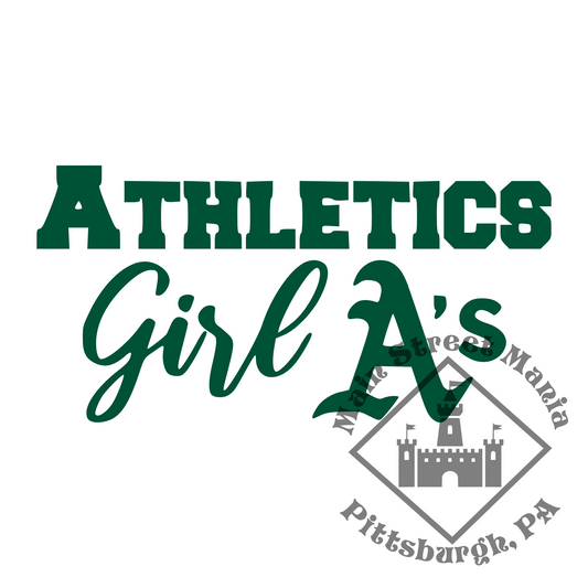 A's Girl Sticker Decal