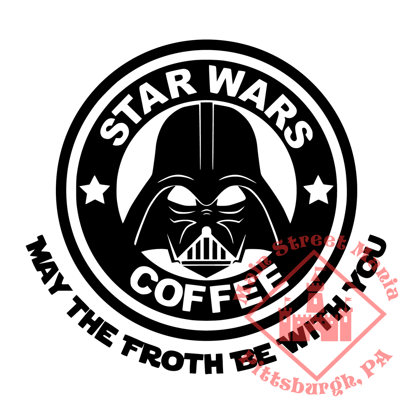 Star Wars Darth Vader Starbucks Coffee Decal