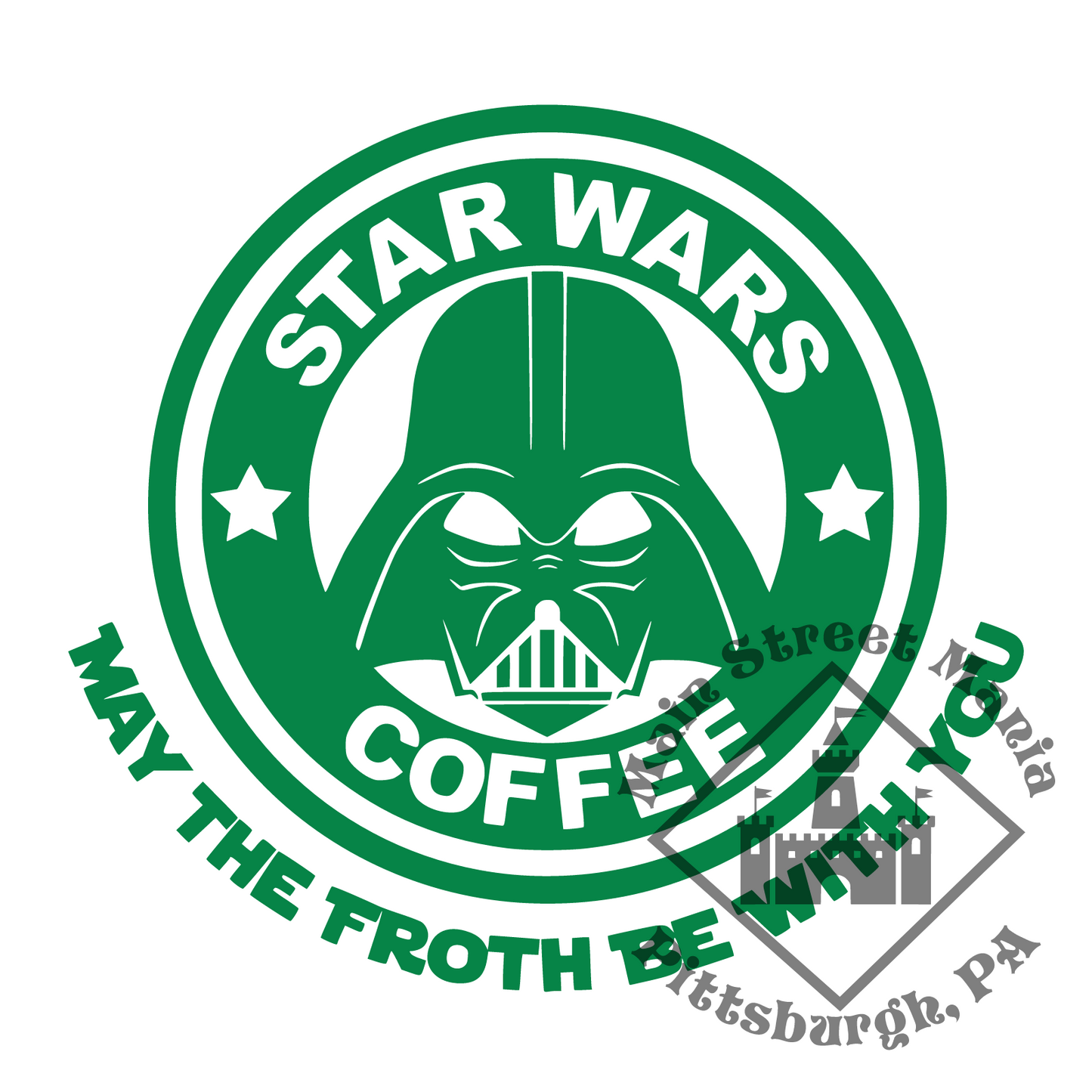 Star Wars Darth Vader Starbucks Coffee Decal