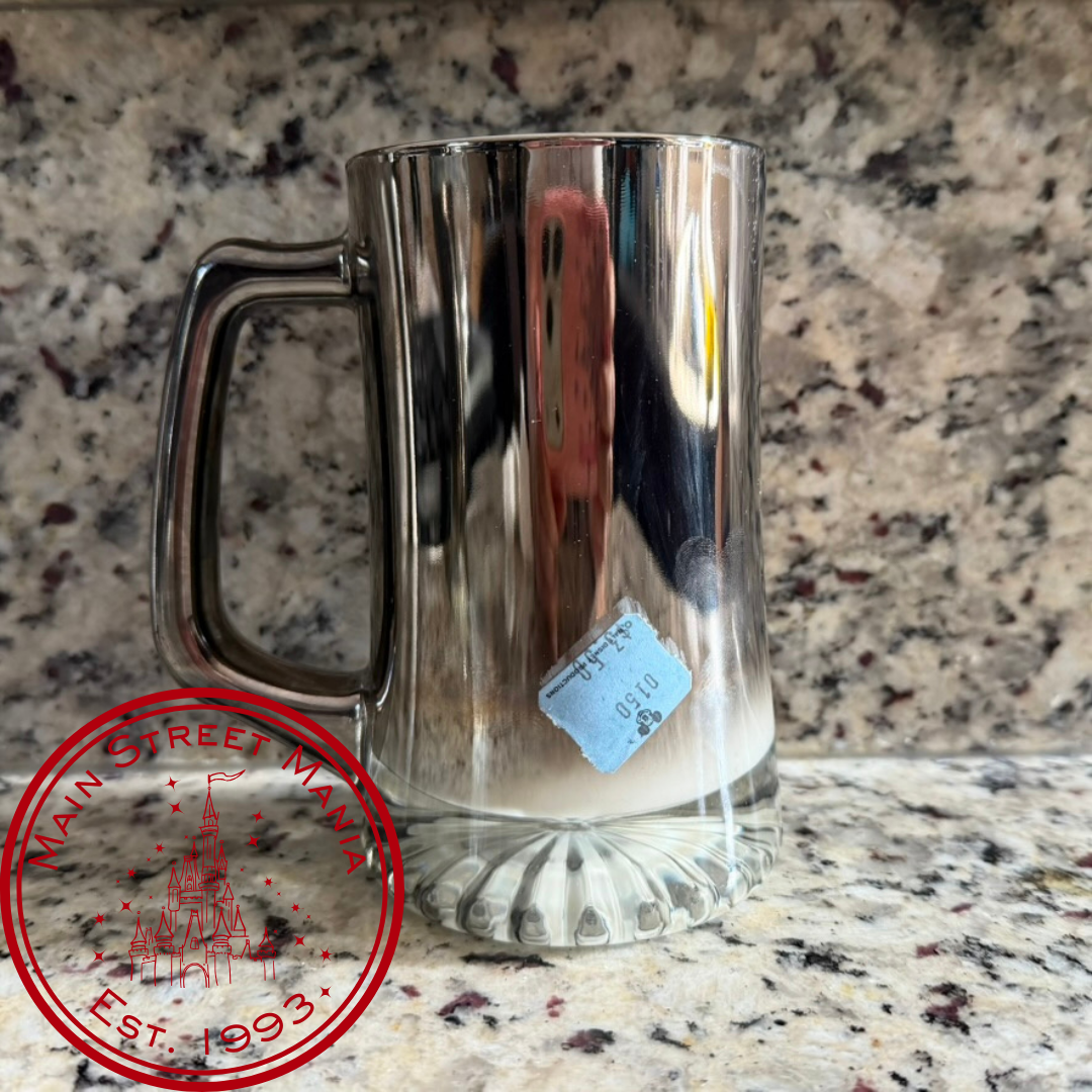 Epcot Center Silver Mirrored Beer Stein Candle