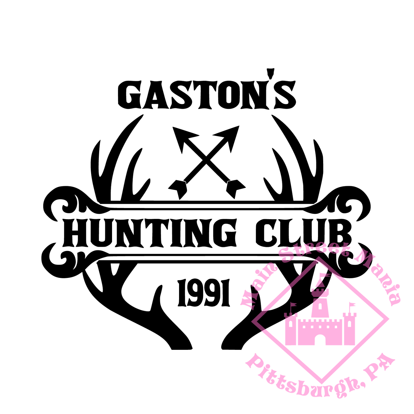 Gaston's Hunting Club Sticker Decal