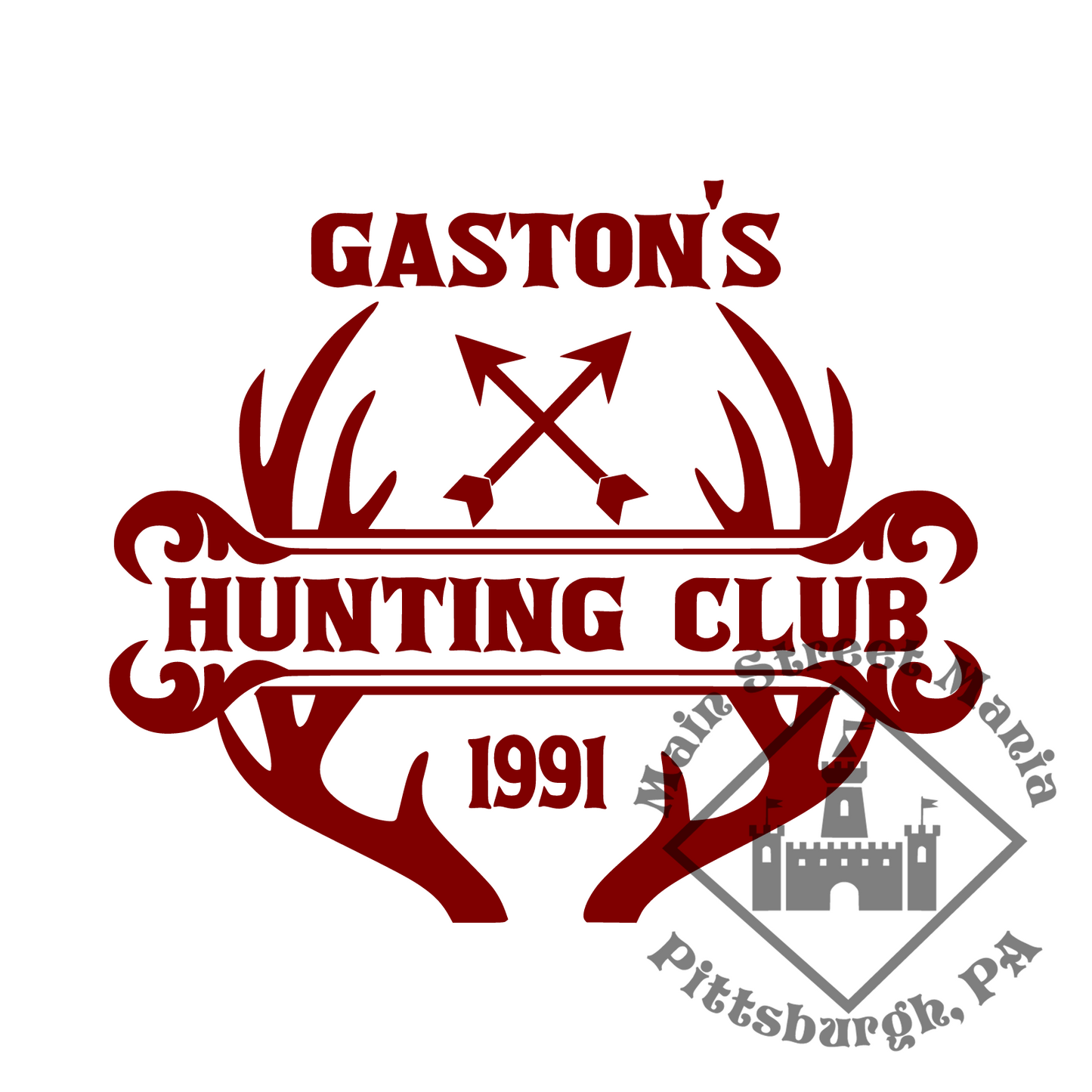 Gaston's Hunting Club Sticker Decal