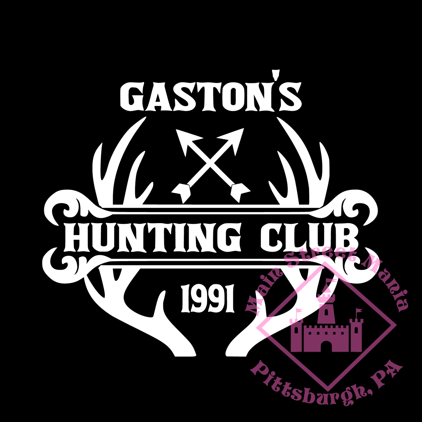 Gaston's Hunting Club Sticker Decal