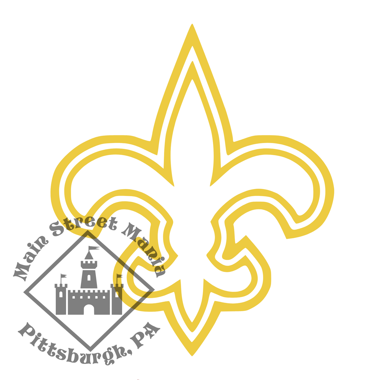 Saints Fleur de Lis Logo Sticker Decal