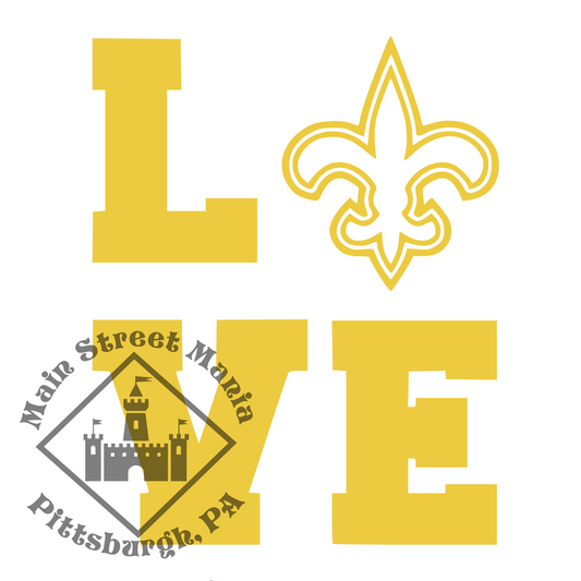 Saints Love Sticker Decal