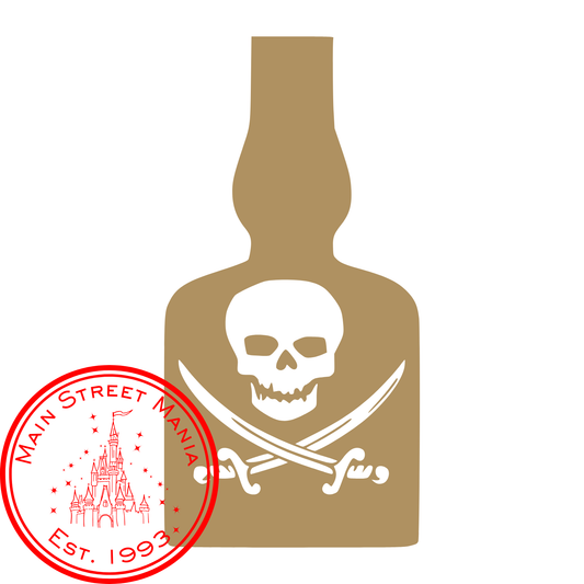 Pirate Bottle O' Rum Decal