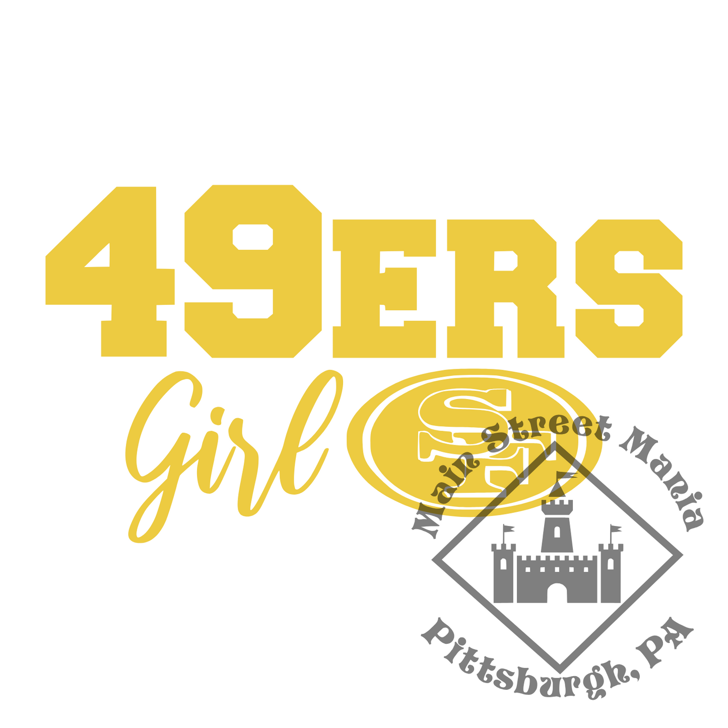 49ers Girl Sticker Decal