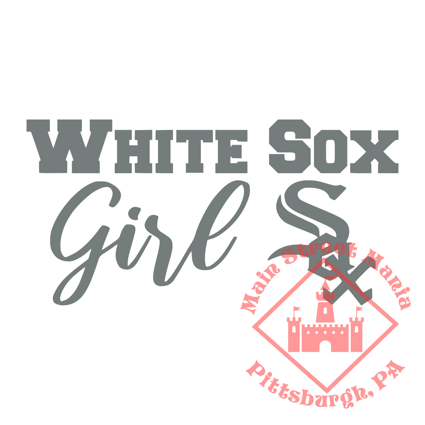 White Sox Girl Sticker Decal