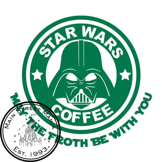 Star Wars Darth Vader Starbucks Coffee Decal