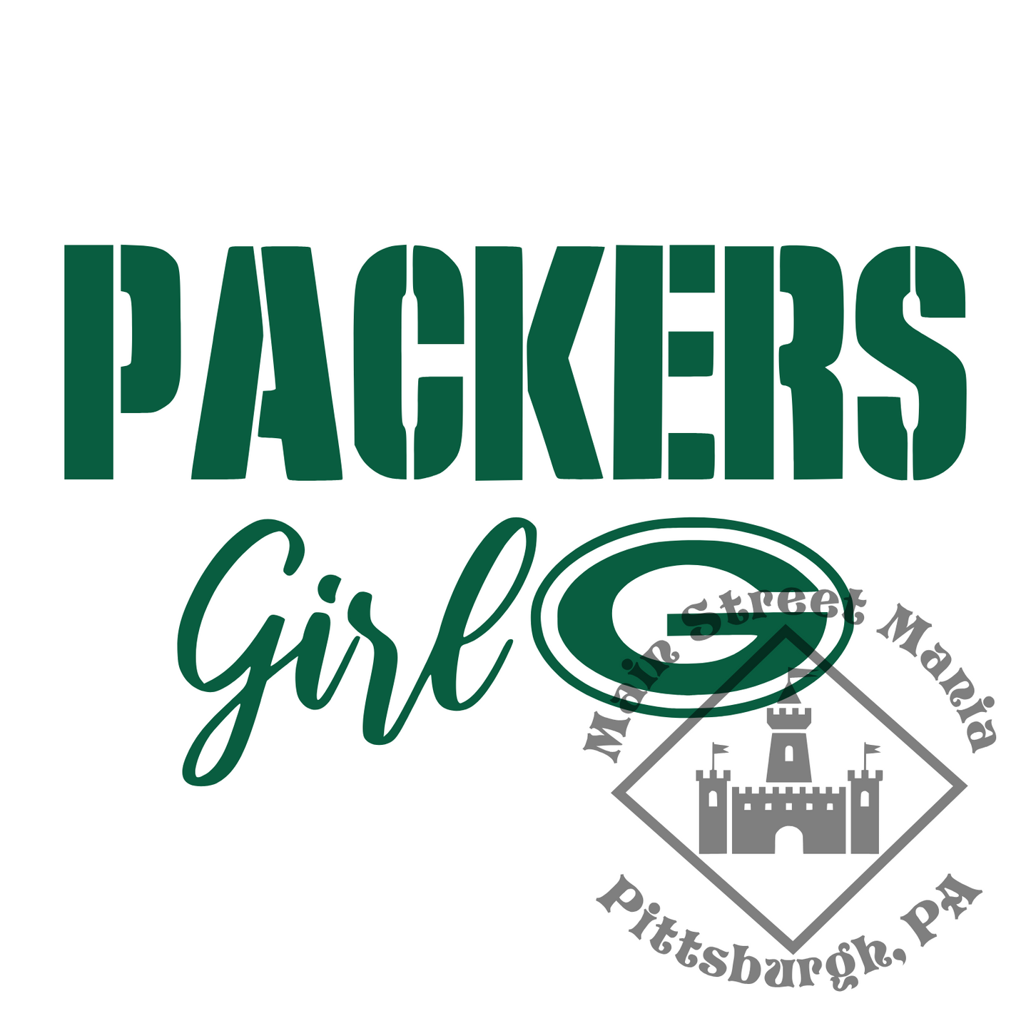 Packers Girl Sticker Decal