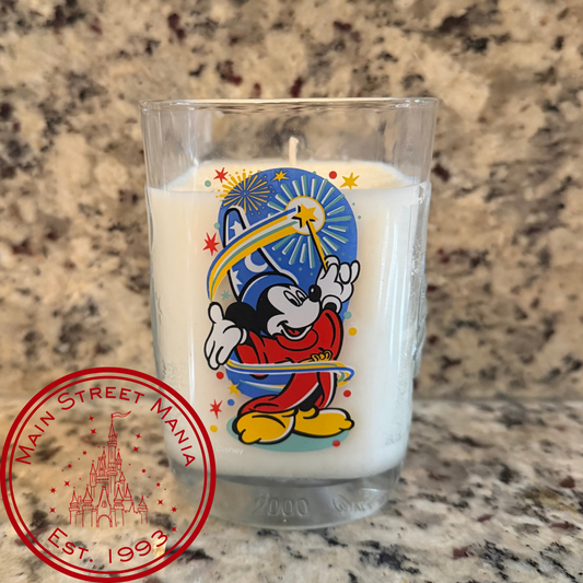 Magic Kingdom McDonald’s Millennium Celebration Glass Candle