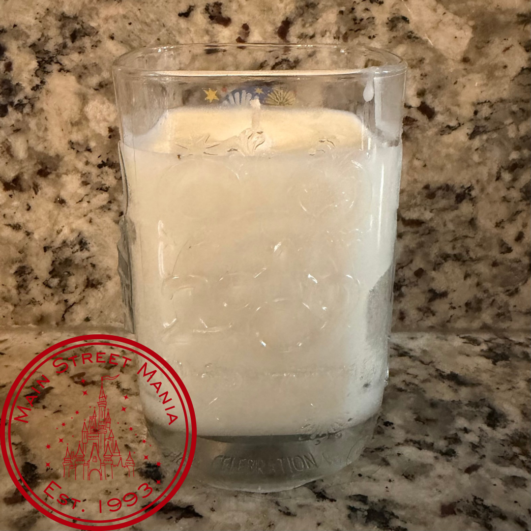 Magic Kingdom McDonald’s Millennium Celebration Glass Candle