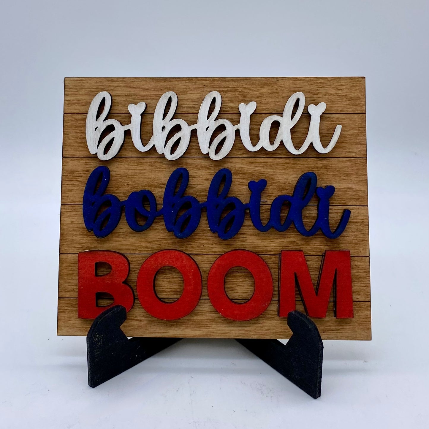 Bibbidi Bobbidi Boom 4th of July Shelf Sitter Tiered Tray Decor