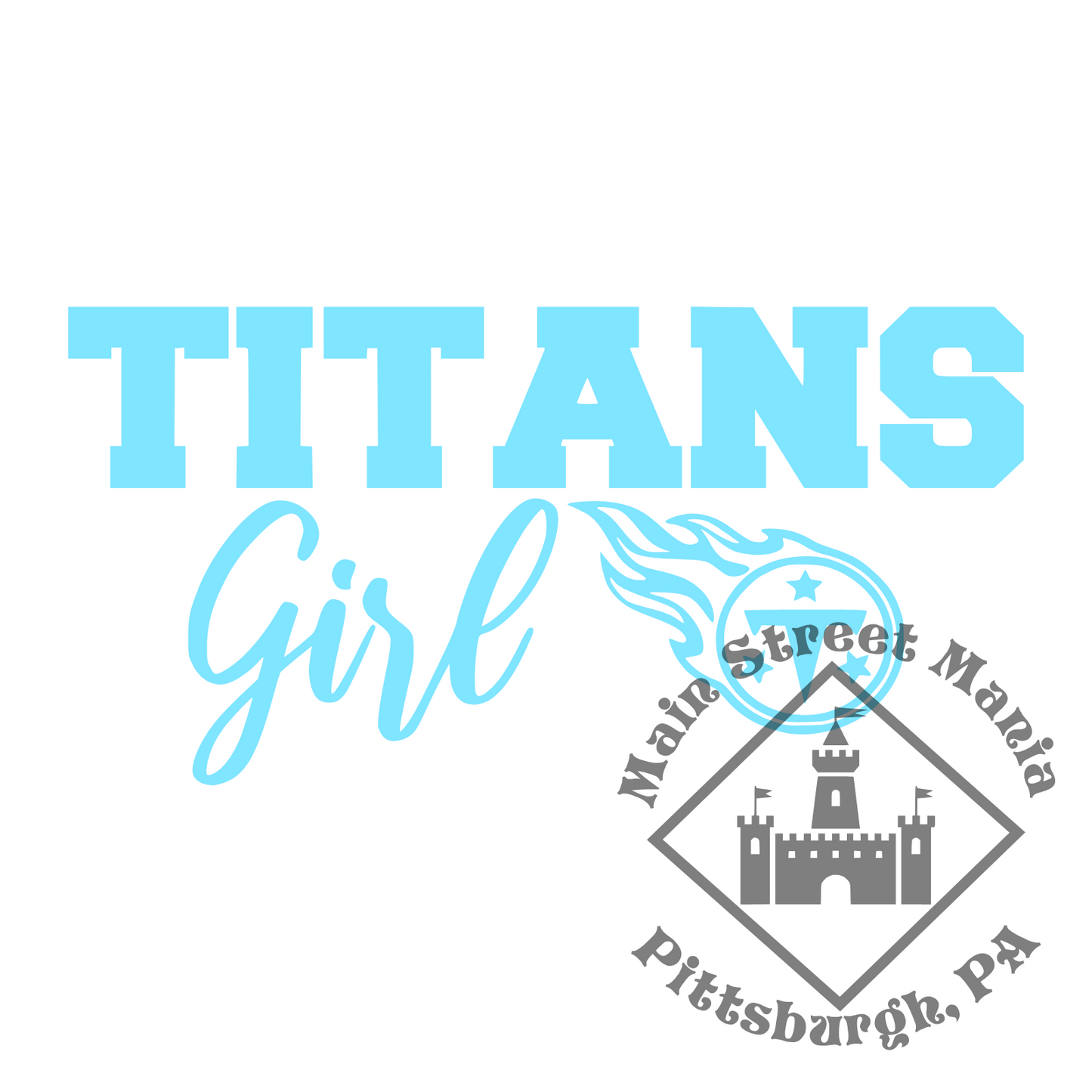 Tennessee Titans Girl Sticker Decal