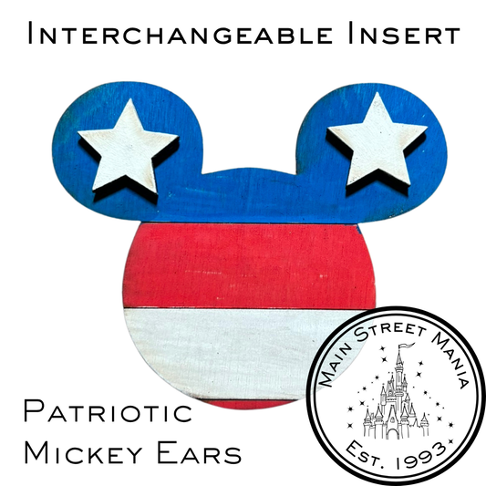Interchangeable Patriotic Mickey Ears Insert