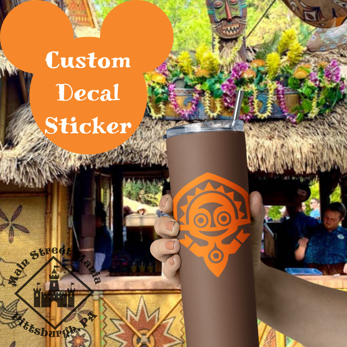 Maui Polynesian Tiki Room Decal